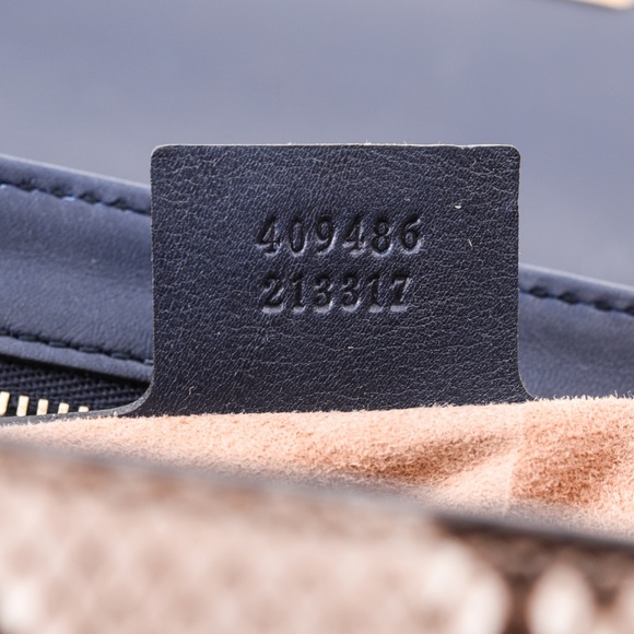 New Gucci Padlock Medium Python Shoulder Bag - Picture 7 of 8